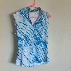 Callaway half zip sleeveless top